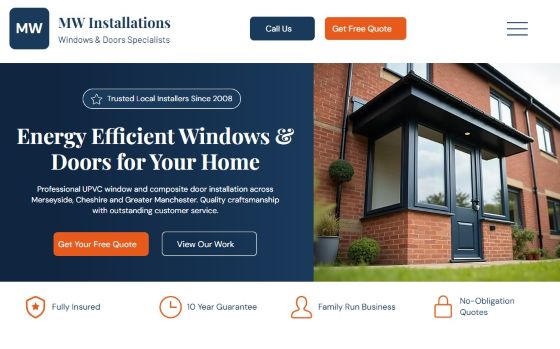 MW Installations tablet view